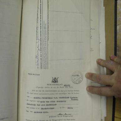 WESTHUIZEN Cornelius Johannes VAN DER - oorlede 22 Okt 1952
