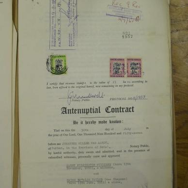 WILLIAMS Harry Pilkington - died 16 Nov 1972