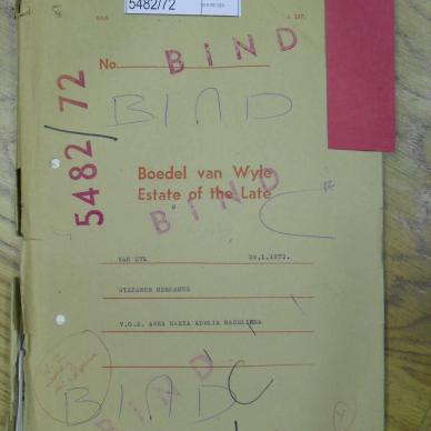 ZYL Stefanus Hermanus VAN - died 28 Jan 1972
