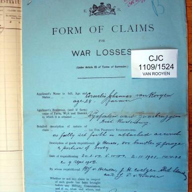 CJC 1109-1524 VAN ROOYEN Cornelius Johannes a