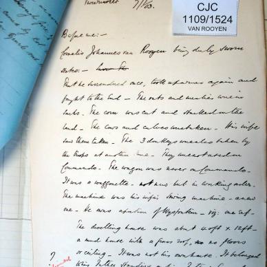 CJC 1109-1524 VAN ROOYEN Cornelius Johannes c