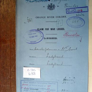 CJC 633-248 VAN ROOYEN-SMIT Cornelis Johannes a