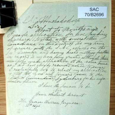 SAC 70-B2696 FERGUSON George Warren _31