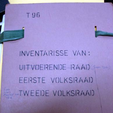 T96 Inventories of the First Volksraad _ the Second Volksraad _01