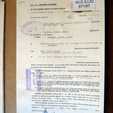 WLD 671-1967 VDWALT _VILJOEN_ - DAVIS d