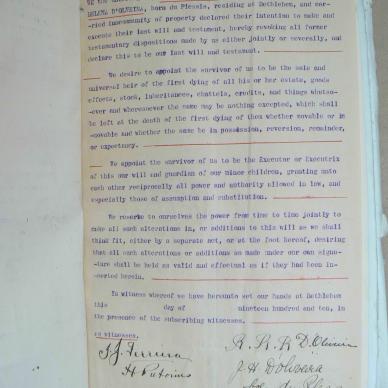 D'OLIVEIRA Rogers Rayner Robert - died 20 July 1912