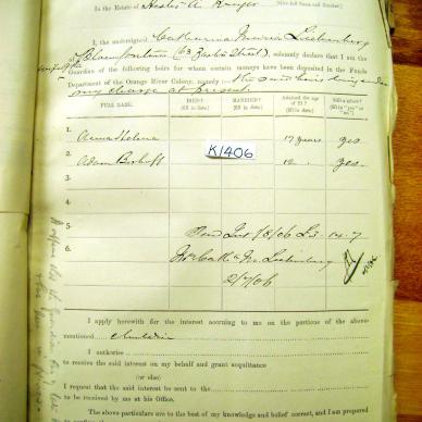 BOSHOFF Hester Augusta, ref K1406 _06