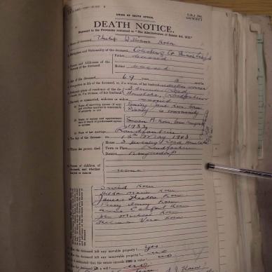 KOEN Philip William - oorlede 18 Mei 1945
