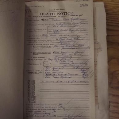 KOEN Martinus Petrus Gysbertus - oorlede 24 Mei 1946