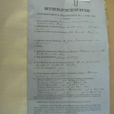 UYS Susanna Magdalena Petronella born UYS died 13 April 1877