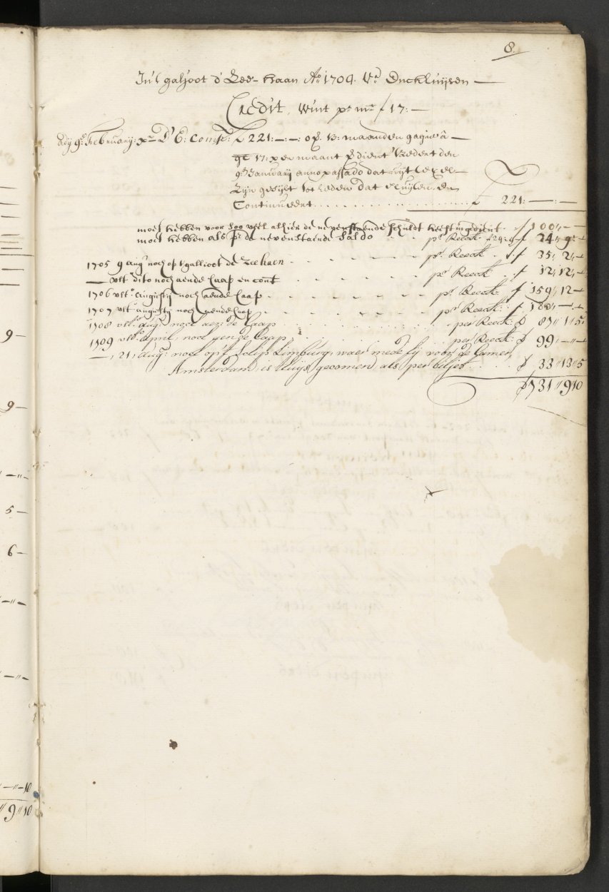 VERMOLEN Dirck Cornelisz - van Enkhuizen, kok, 1704 - Cr VERMOLEN Dirck Cornelisz - van Enkhuizen, kok, 1704 - Cr